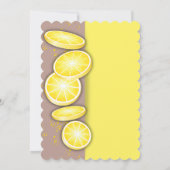 Modern Schattige Lemon Slice Sprinkle Baby shower Kaart (Achterkant)