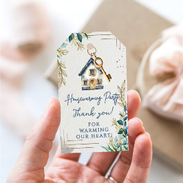 Modern Schattige nieuw huis housewarming party Cadeaulabel
