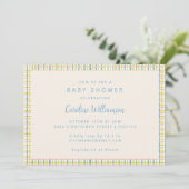 Modern  Schattige pastel Baby shower Kaart (Staand voorkant)