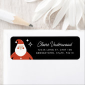 Modern Schattige Sinterklaas retour adres label (Insitu)