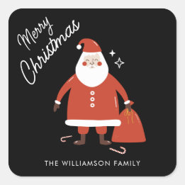 Modern Schattige Sinterklaasplein Vierkante Sticker