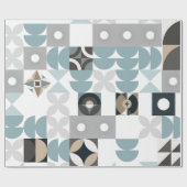 Modern, Schattige, stijlvol, geometrisch, inpakpap Cadeaupapier (Vlak)