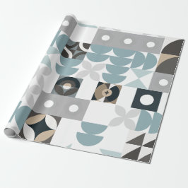 Modern, Schattige, stijlvol, geometrisch, inpakpap Cadeaupapier