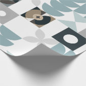 Modern, Schattige, stijlvol, geometrisch, inpakpap Cadeaupapier (Hoek)