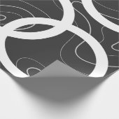 Modern, Schattige, stijlvol, geometrisch, inpakpap Cadeaupapier (Hoek)