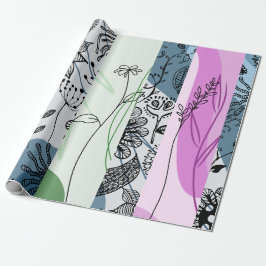 Modern, Schattige, stijlvol, geometrisch, inpakpap Cadeaupapier