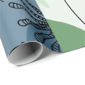 Modern, Schattige, stijlvol, geometrisch, inpakpap Cadeaupapier (Rol Hoek)