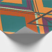 Modern, Schattige, stijlvol, geometrisch inpakpapi Cadeaupapier (Hoek)