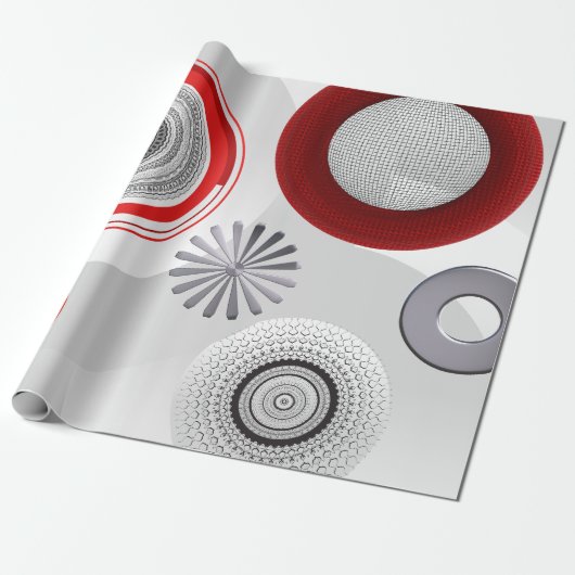 Modern, Schattige, stijlvol, geometrisch inpakpapi Cadeaupapier (Uitgerold)