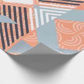 Modern, Schattige, stijlvol, geometrisch inpakpapi Cadeaupapier (Hoek)