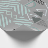 Modern, Schattige, Stijlvol, Geometrisch inpakpapi Cadeaupapier (Hoek)