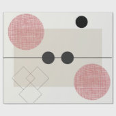 Modern, Schattige, stijlvol, geometrisch inpakpapi Cadeaupapier (Vlak)