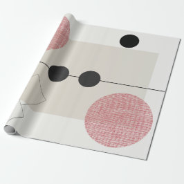 Modern, Schattige, stijlvol, geometrisch inpakpapi Cadeaupapier