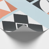 Modern, Schattige, stijlvol, geometrisch inpakpapi Cadeaupapier (Hoek)