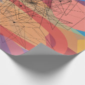 Modern, Schattige, stijlvol, geometrisch inpakpapi Cadeaupapier (Hoek)