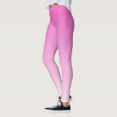 Modern Schattige Stijlvolle Sjabloon Vrouwen Roze  Leggings (Links)