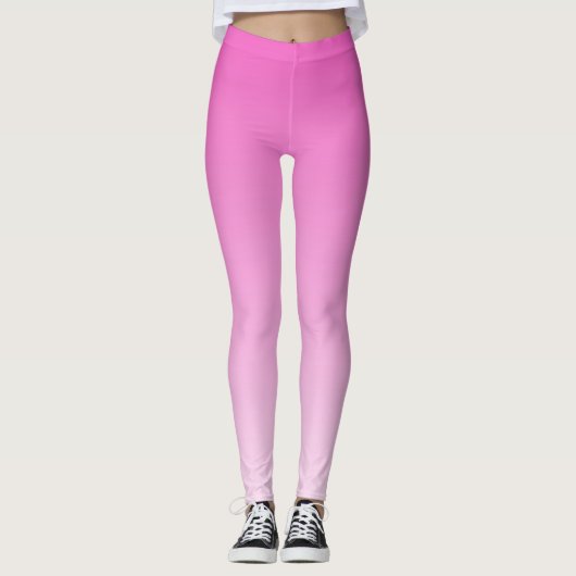 Modern Schattige Stijlvolle Sjabloon Vrouwen Roze  Leggings (Voorkant)
