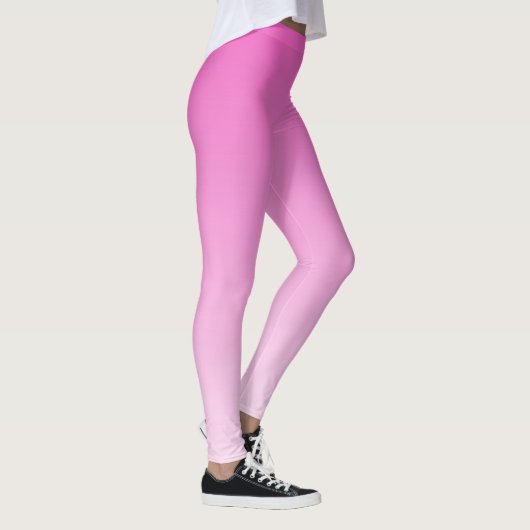 Modern Schattige Stijlvolle Sjabloon Vrouwen Roze  Leggings (Rechts)