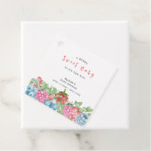Modern Schattige Wild Berry Sweet Baby shower Bedankjes Labels (In situ)