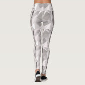 Modern Schattige zilvergrijs geometrisch patroon U Leggings (Achterkant)