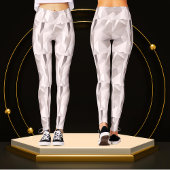 Modern Schattige zilvergrijs geometrisch patroon U Leggings