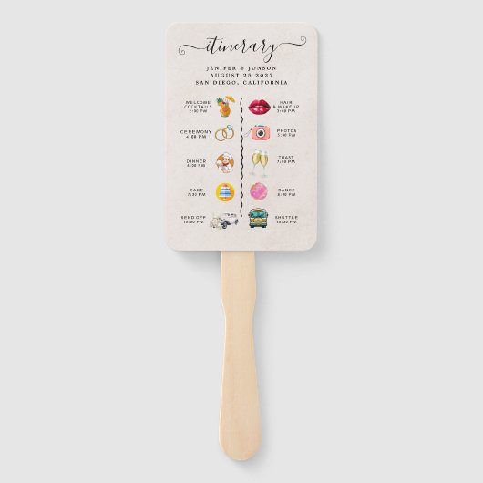 Modern Scheepvaart | Trouwprogramma Handventilator Handwaaier (Achterkant)