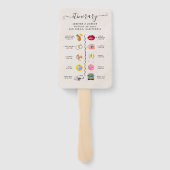 Modern Scheepvaart | Trouwprogramma Handwaaier met (Achterkant)