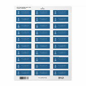 Modern Scheidingsanker Retouradres Etiket (Full Sheet)