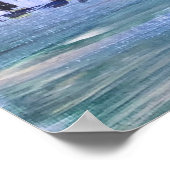 Modern schilderend stadscafé poster (Hoek)