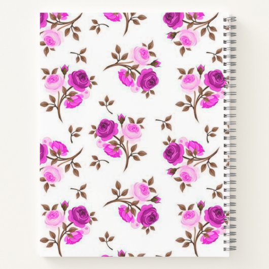 Modern School Floral Notitieboek (Achterkant)