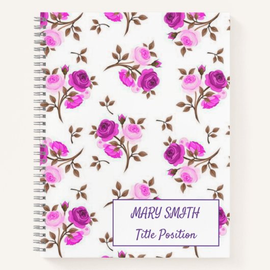 Modern School Floral Notitieboek (Voorkant)