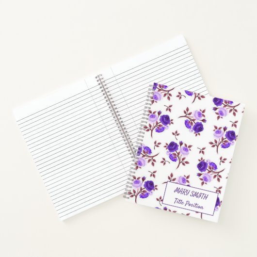 Modern School Floral Notitieboek (Binnen)