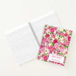 Modern School Floral Notitieboek