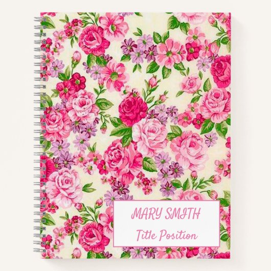 Modern School Floral Notitieboek (Voorkant)