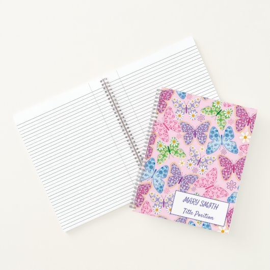 Modern School Floral Notitieboek (Binnen)
