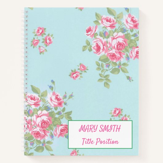 Modern School Floral Notitieboek (Voorkant)