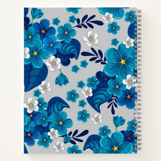 Modern School Floral Notitieboek (Achterkant)