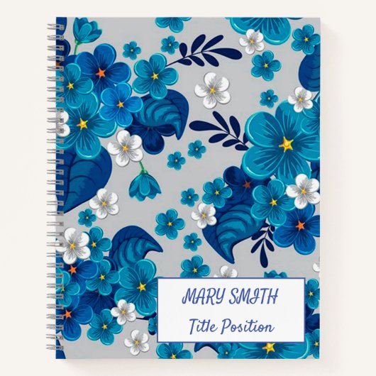 Modern School Floral Notitieboek (Voorkant)