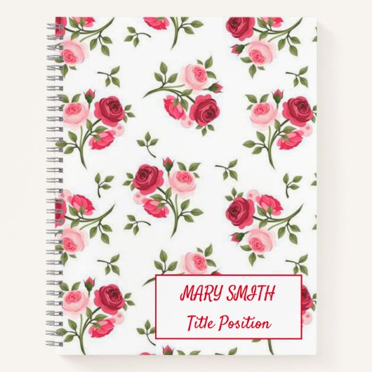 Modern School Floral Notitieboek (Voorkant)