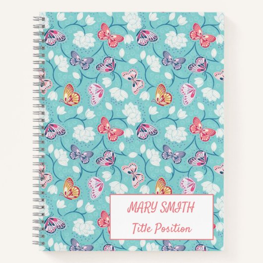 Modern School Floral Notitieboek (Voorkant)