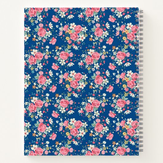 Modern School Floral Notitieboek (Achterkant)