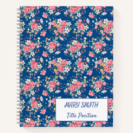 Modern School Floral Notitieboek (Voorkant)