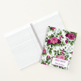 Modern School Floral Notitieboek