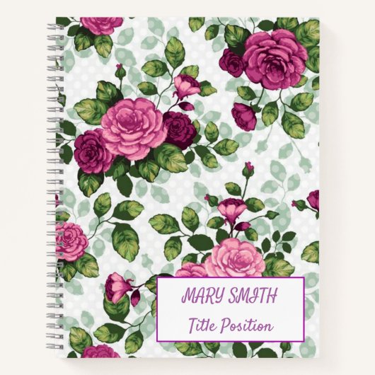 Modern School Floral Notitieboek (Voorkant)