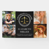 Modern School of Law Afstuderen Foto Collage Banne Spandoek (Horizontaal)