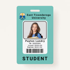 Modern School University Student ID Badge Sjabloon