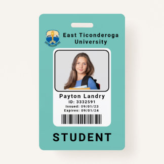 Modern School University Student ID Badge Sjabloon