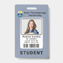 Modern School University Student ID Badge Sjabloon