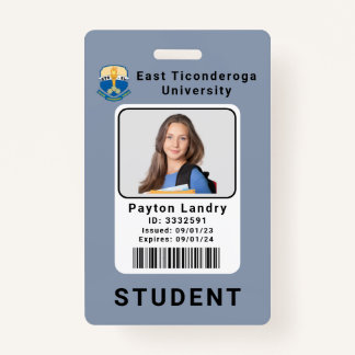 Modern School University Student ID Badge Sjabloon