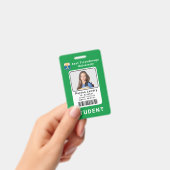 Modern School University Student ID Badge Sjabloon (Handheld)